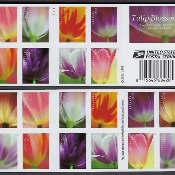 2023 Forever Postage Stamp Tulip Blossoms  MNH Full Booklet - Picture 2 of 3